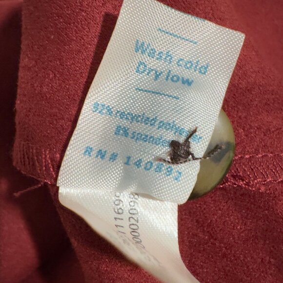 Marine Layer Re-Spun Myra Mini Skirt Cabernet Button-Front (8) front pockets new - Picture 6 of 11